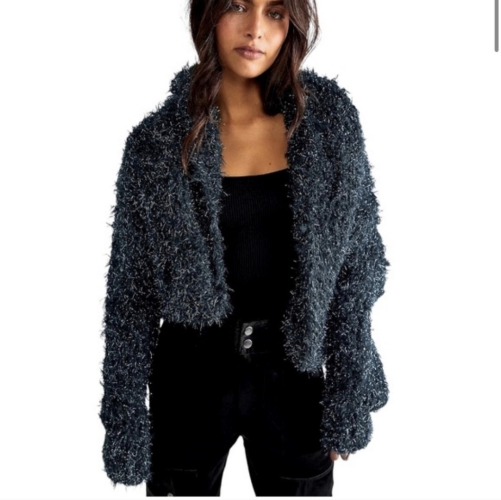 Free People Bowen Open Front Cardigan Sweater M/L